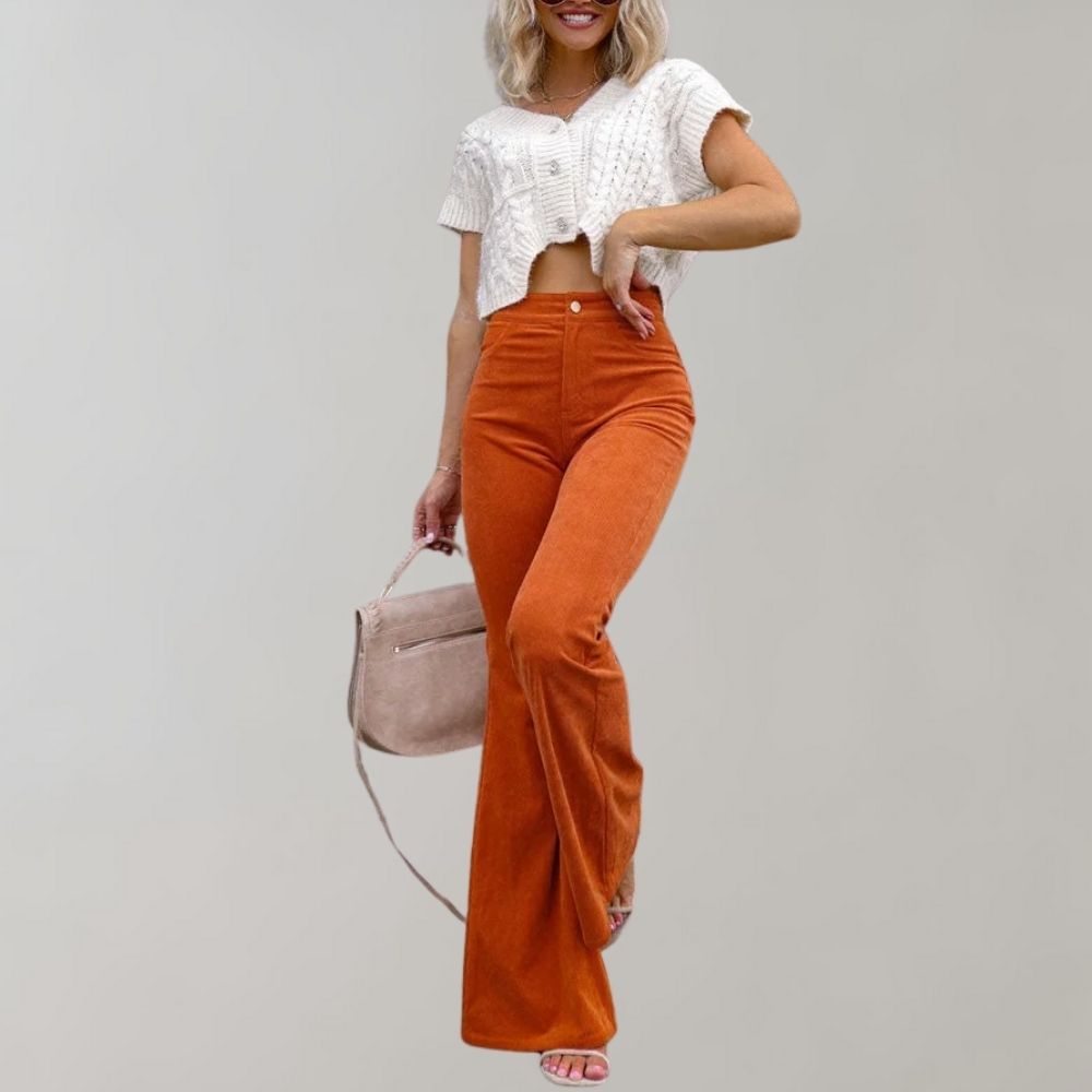 Josephine - Corduroy flared pants