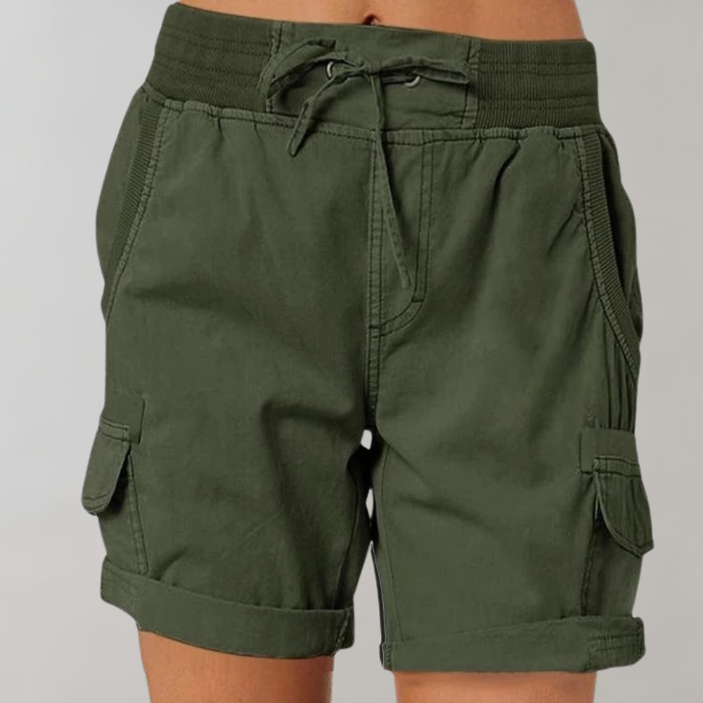 Dorthea - Women's high-waisted shorts