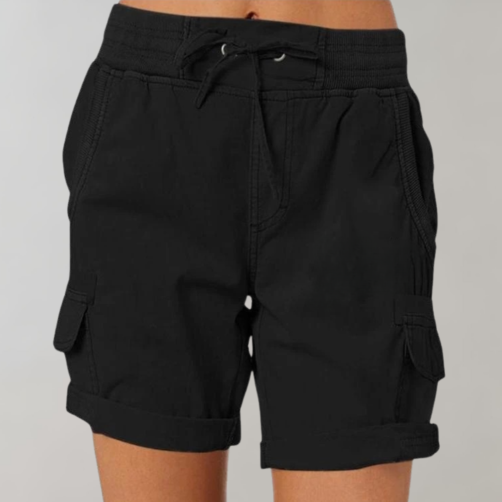 Dorthea - Women's high-waisted shorts