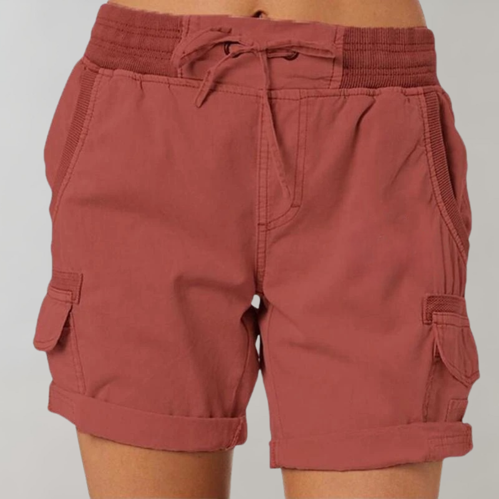 Dorthea - Women's high-waisted shorts