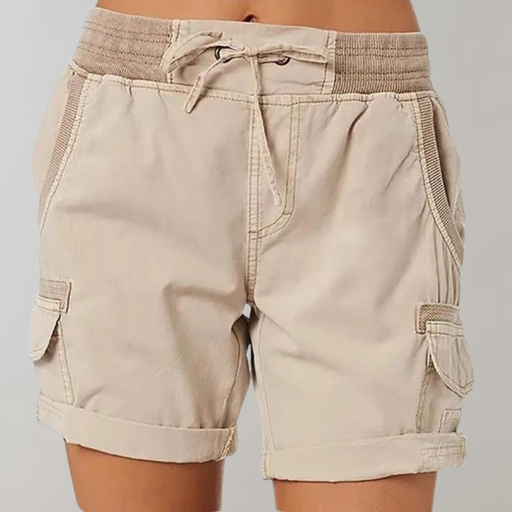 Dorthea - Women's high-waisted shorts