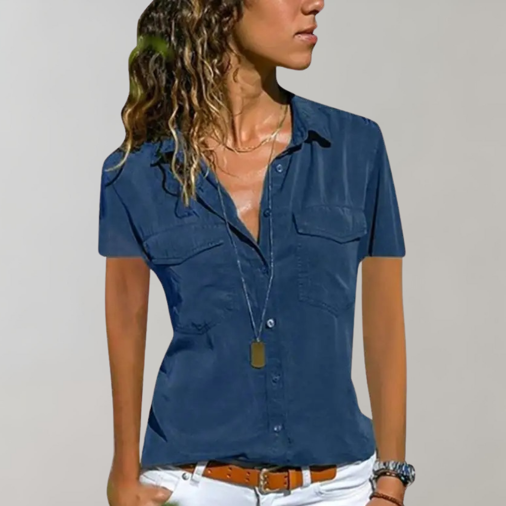 Women's short-sleeved blouse