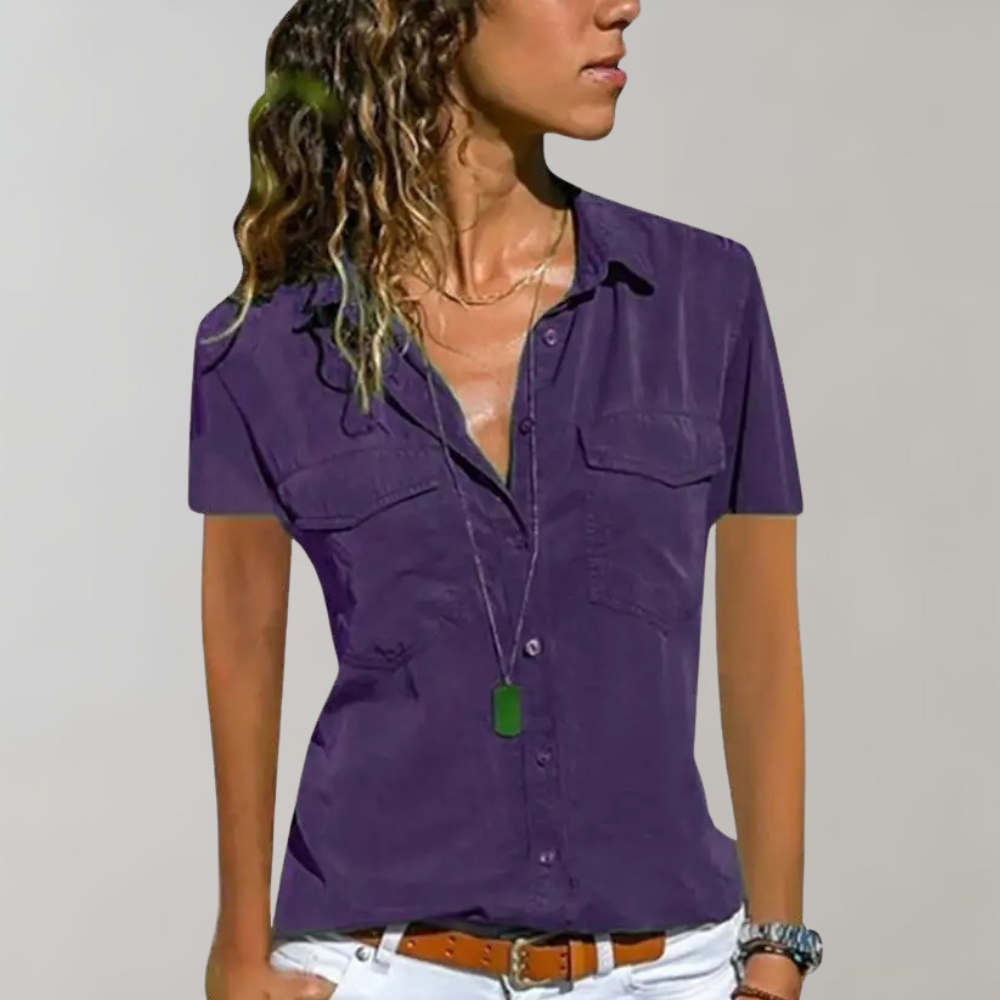 Women's short-sleeved blouse