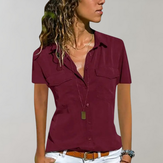 Women's short-sleeved blouse