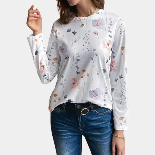 Brynhild - Women's floral blouse