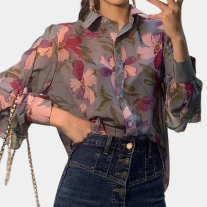 Ibbie - Floral women's blouse