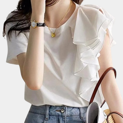 Elena - Stylish women's blouse with ruffles