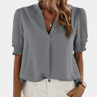 DAISY | Basic v-neck blouse for women