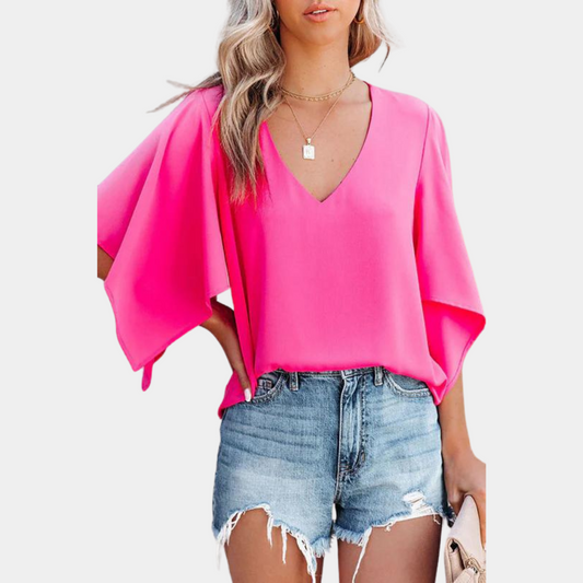 FRINA | Women's summer blouse with fashionable sleeves