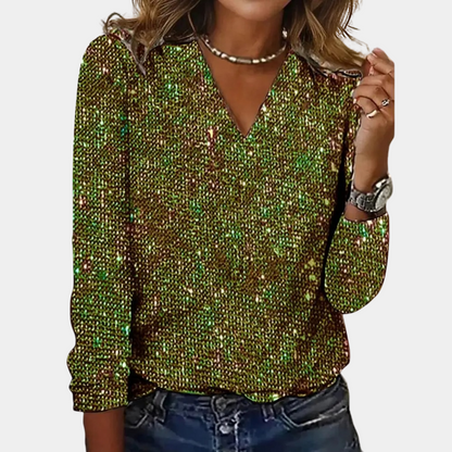 Priscilla - Glitter top for ladies