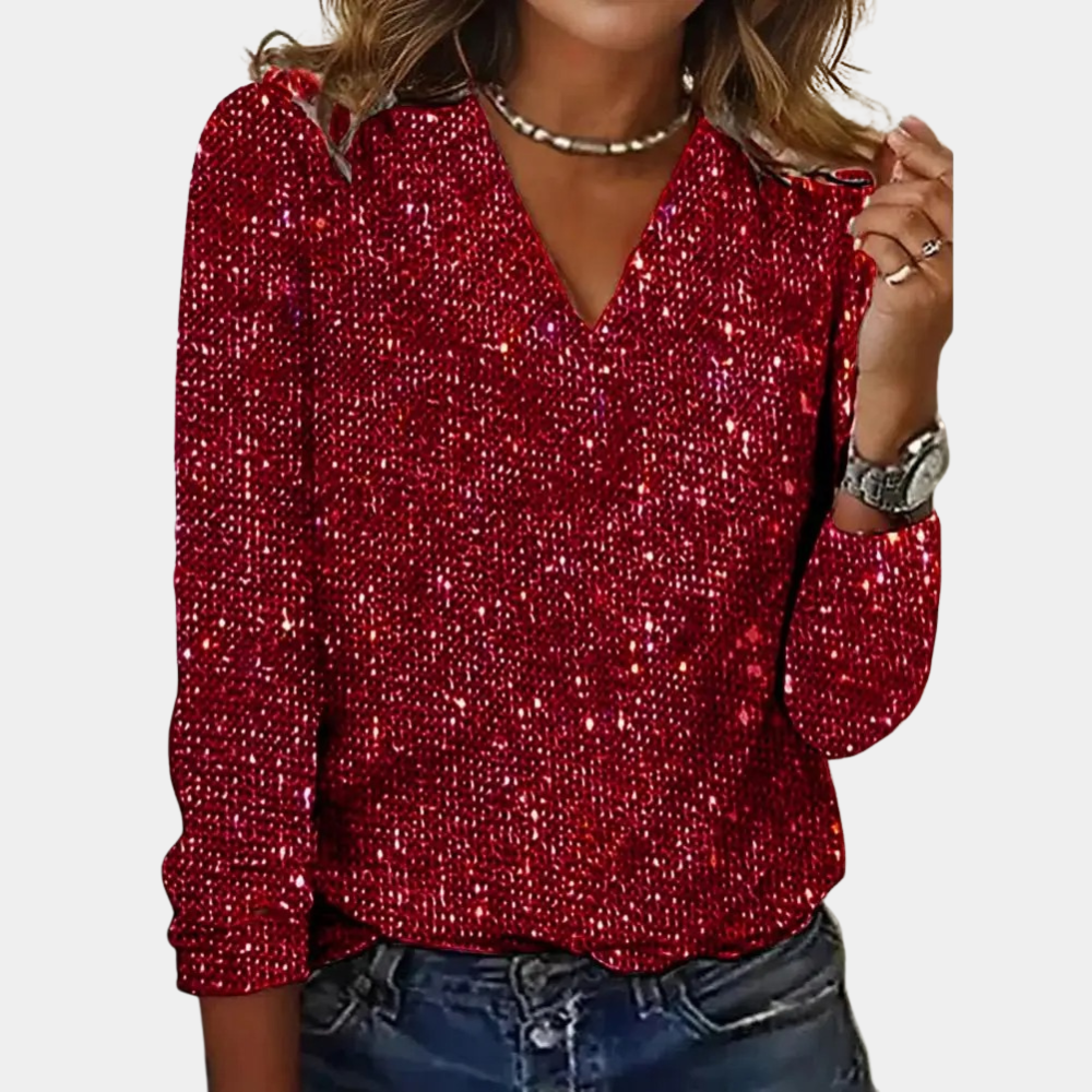 Priscilla - Glitter top for ladies