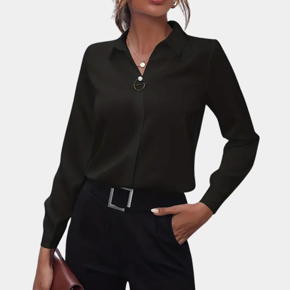 Sienna - Elegant plain women's blouse