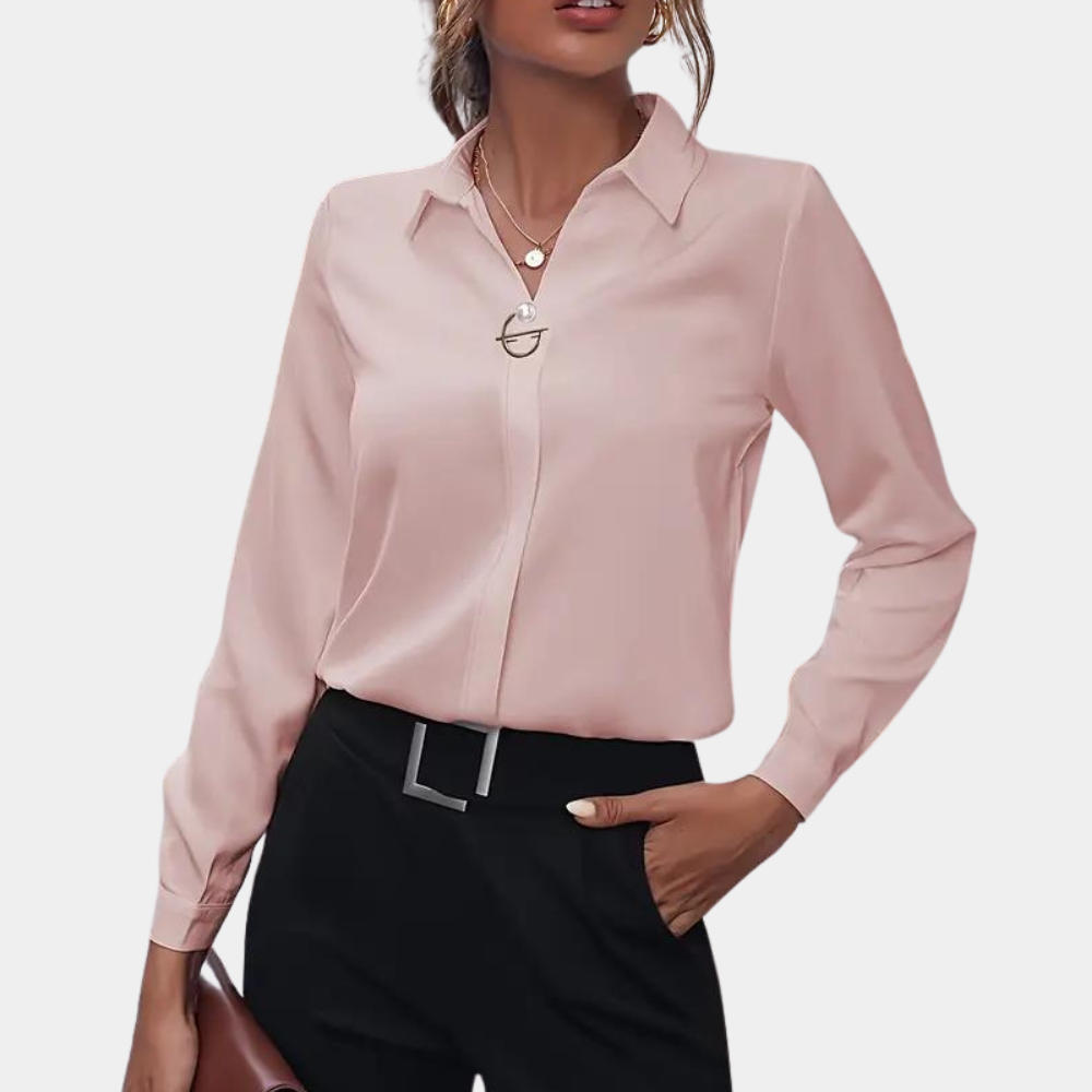 Sienna - Elegant plain women's blouse