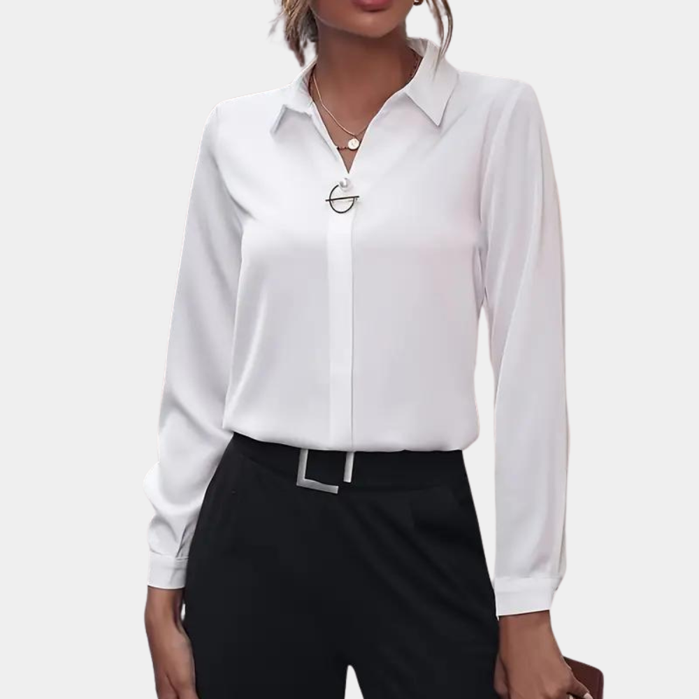 Sienna - Elegant plain women's blouse