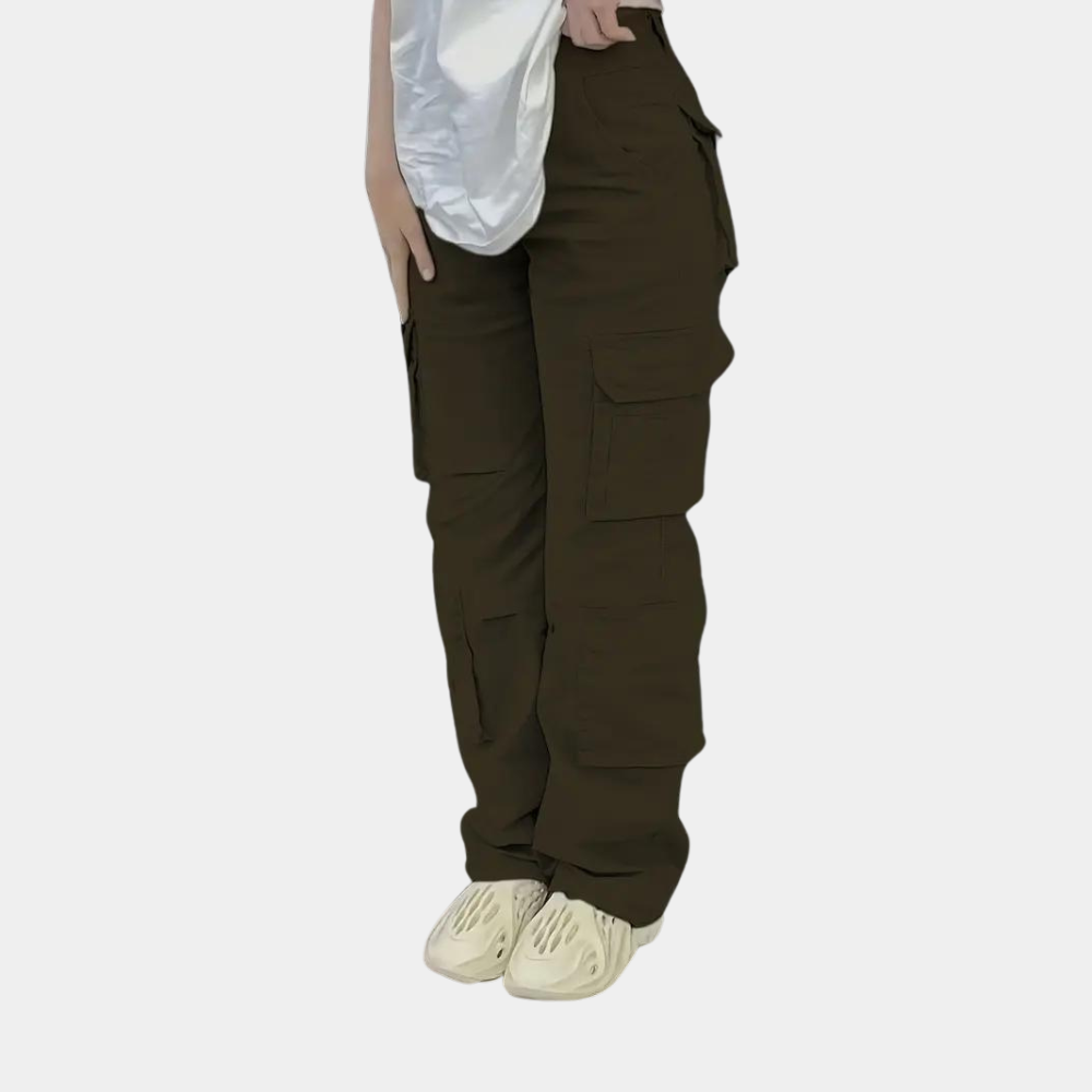 Élise - High-waisted cargo pants