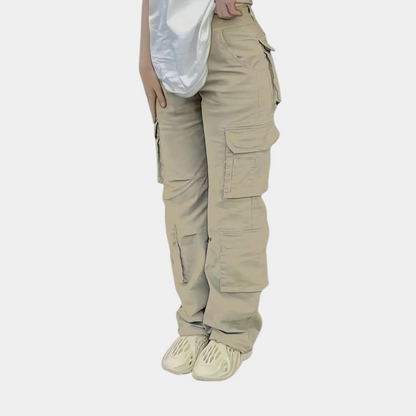 Élise - High-waisted cargo pants