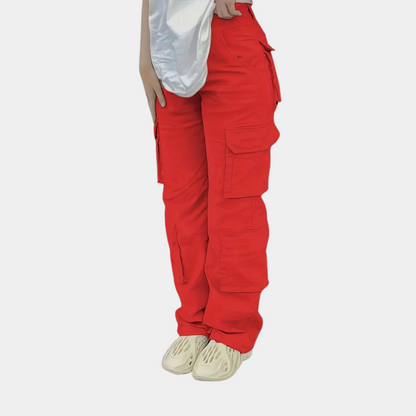 Élise - High-waisted cargo pants