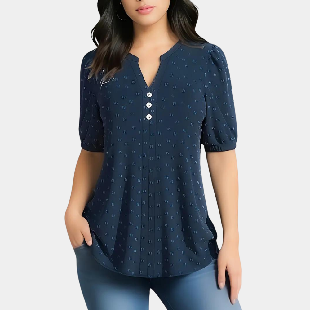 Isabetta - Women's v-neck blouse.