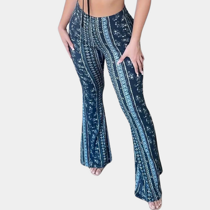 Elvera - Boho style flared women's pants