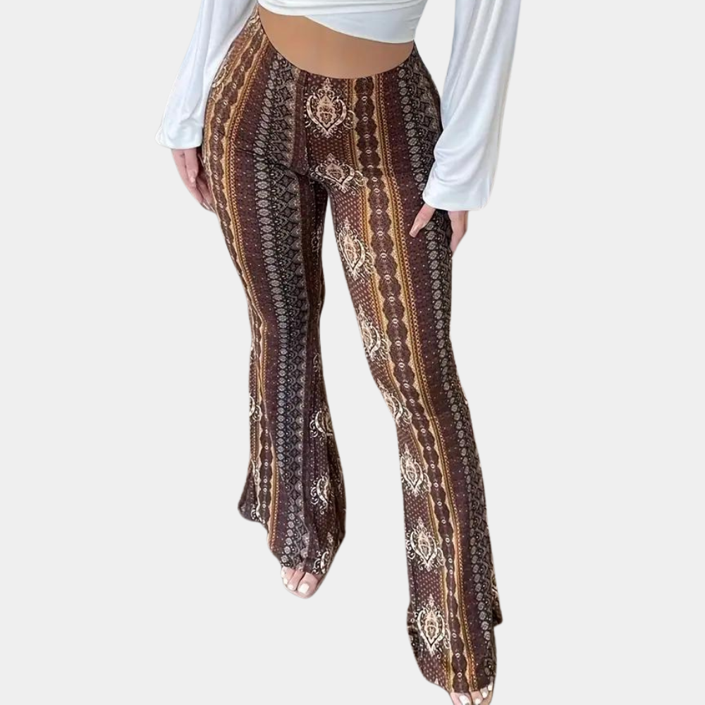 Elvera - Boho style flared women's pants