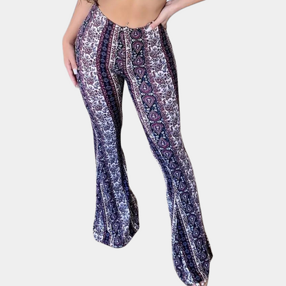 Elvera - Boho style flared women's pants