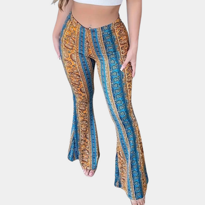 Elvera - Boho style flared women's pants