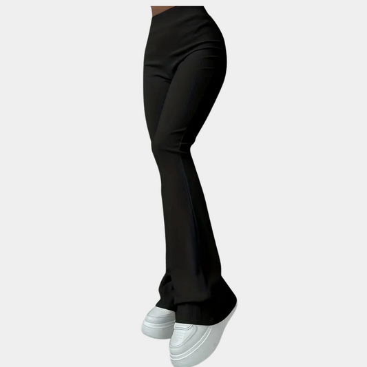 Franca - Ribbed flared pants for women