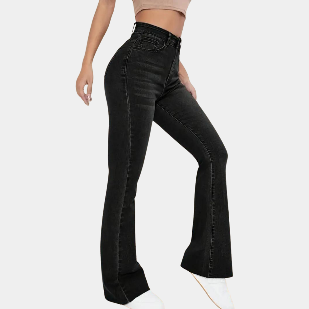 Colette - Casual flared women's high-waisted pants