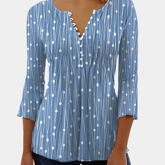 Zara - Women's blouse with polka dots