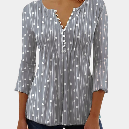 Zara - Women's blouse with polka dots