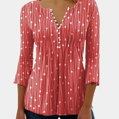 Zara - Women's blouse with polka dots