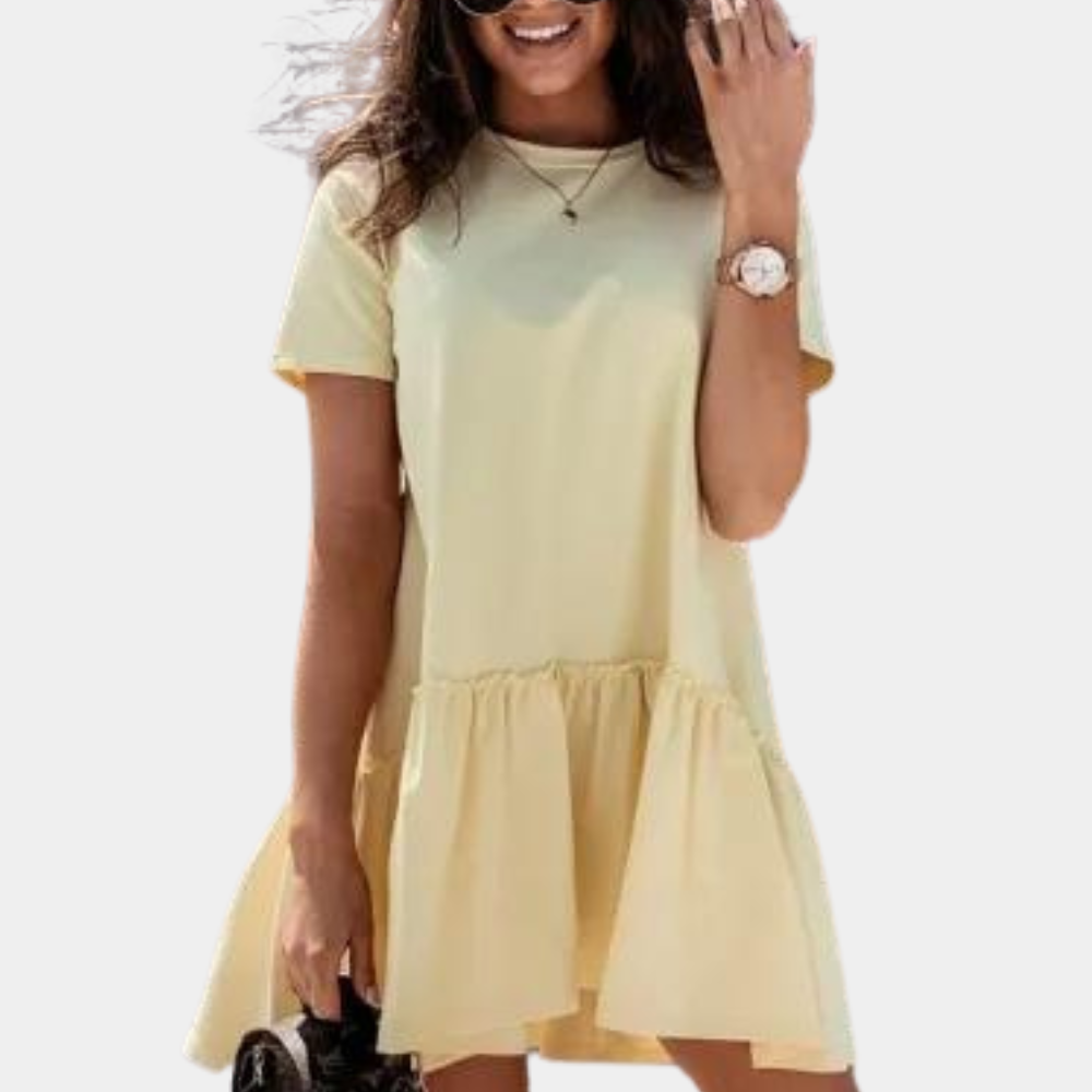 Comfortable casual ladies mini dress