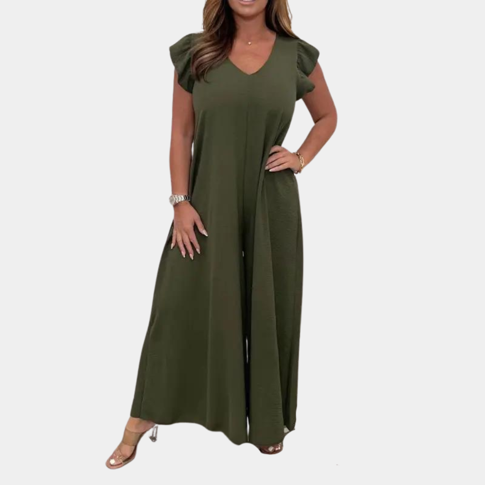 Casual jumpsuit dress for ladies