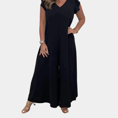 Casual jumpsuit dress for ladies