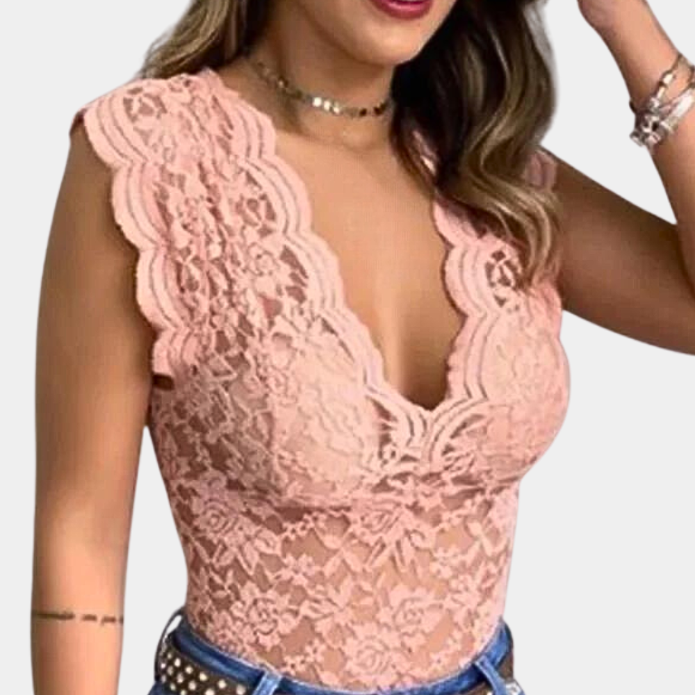 Trendy lace blouse for ladies