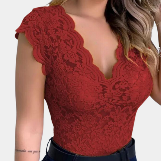 Trendy lace blouse for ladies