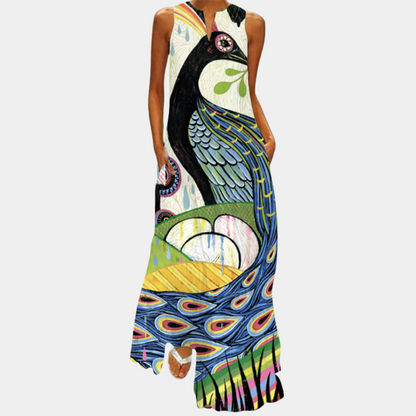 Cliona - Colorful women's dress