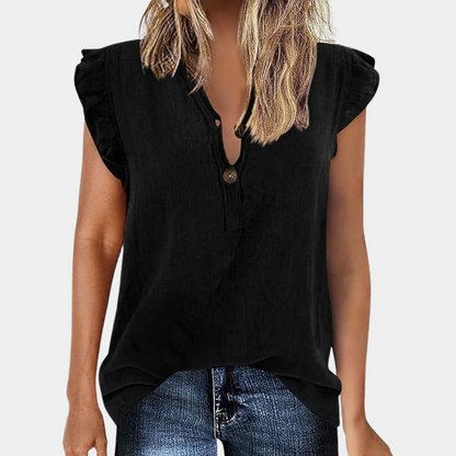 Casual women's v-neck top