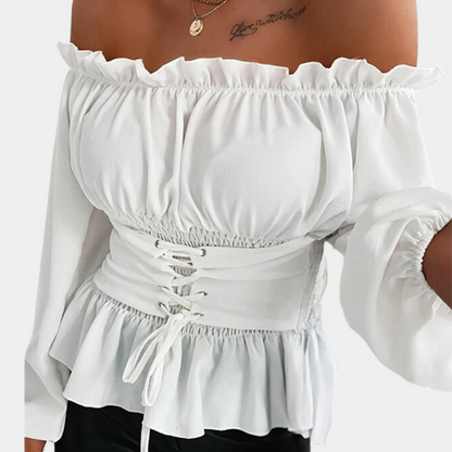 Elegant off shoulder blouse for ladies