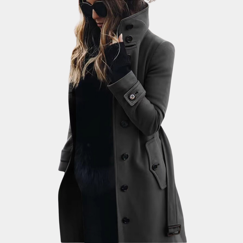 Stylish and warm winter trench coat for ladies