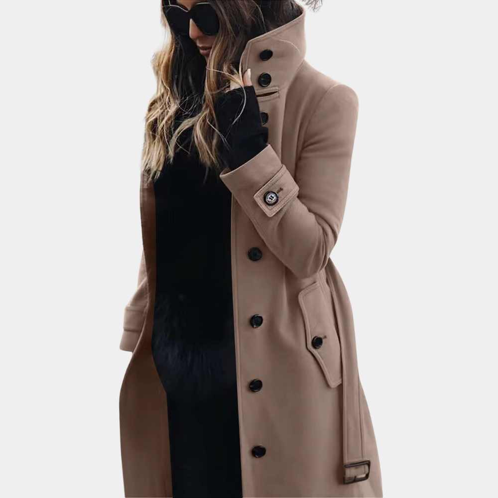 Stylish and warm winter trench coat for ladies