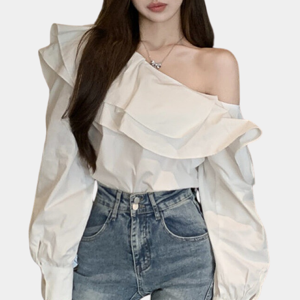 Alena - Elegant Off-Shoulder Blouse for Women