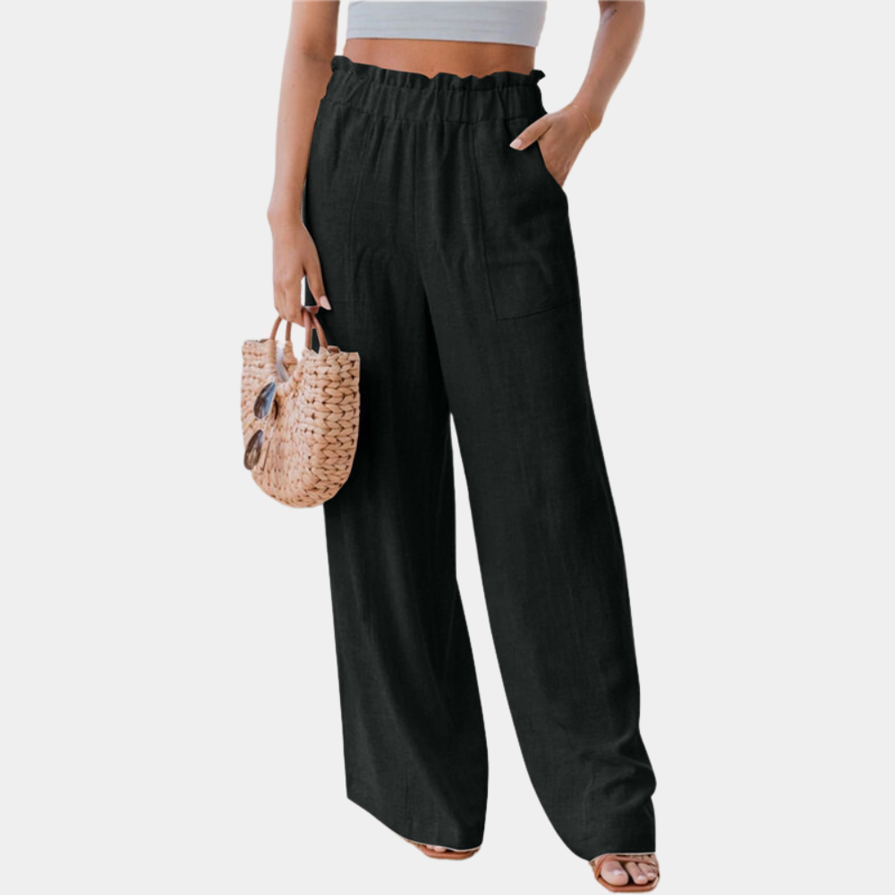 Angélique - Classic wide-leg pants for women