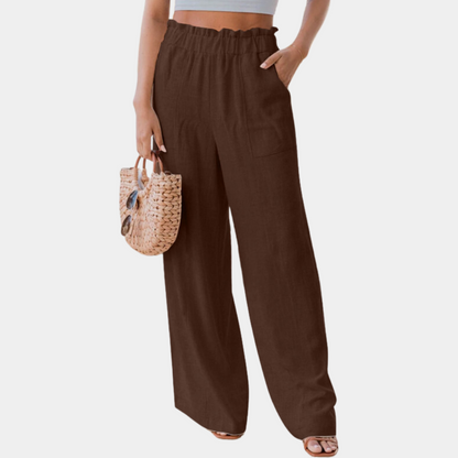 Angélique - Classic wide-leg pants for women