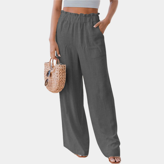 Angélique - Classic wide-leg pants for women