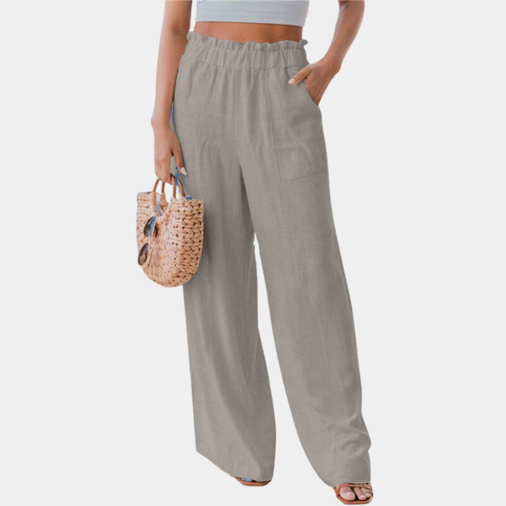 Angélique - Classic wide-leg pants for women