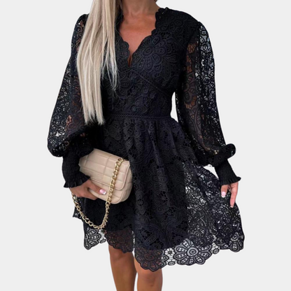 Ladies' lace midi dress