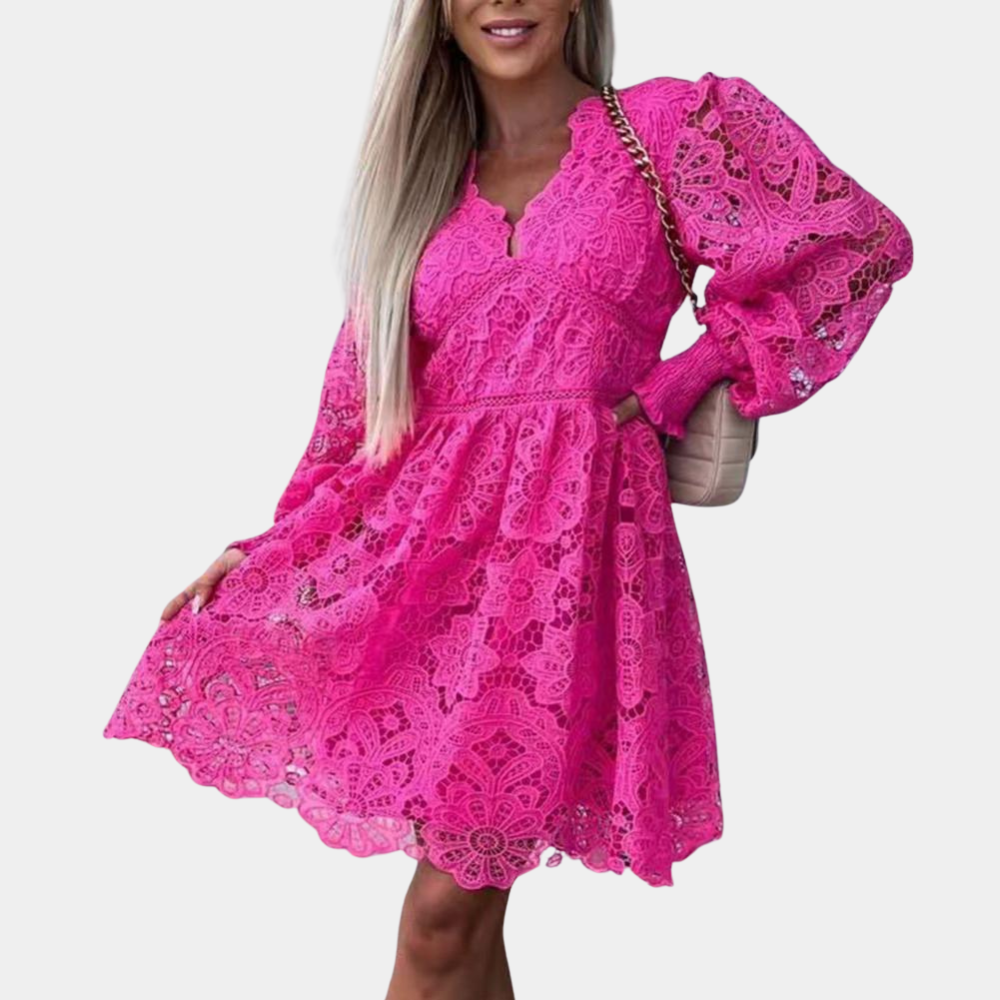 Ladies' lace midi dress