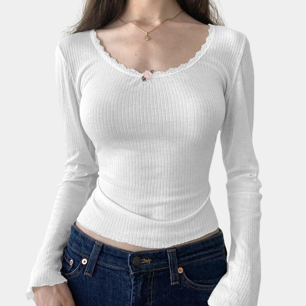 Stylish women's long sleeve top