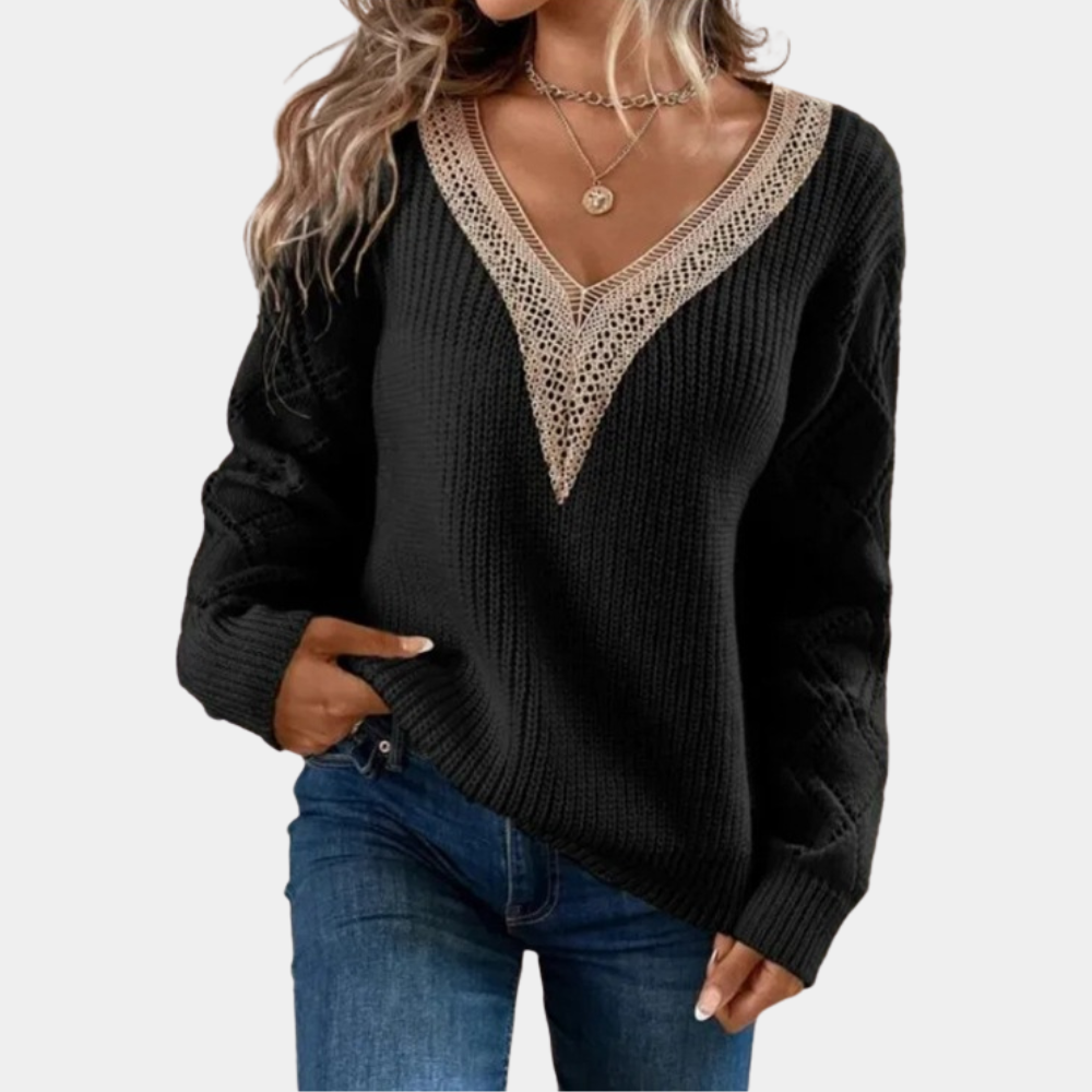 Mellie - Women's long-sleeved knit top